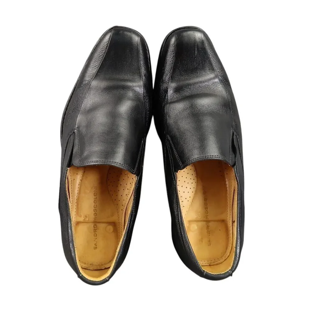 Sandro Moscoloni Shoes Mens 11 Loafer Slip On Classic Jacobs Venetian Leather